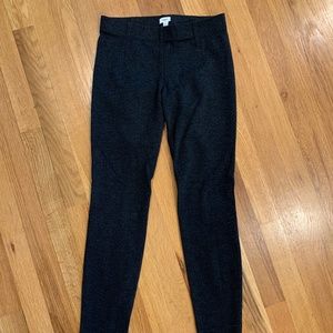 Vince Women's Charcoal Gray Seamed Ponte Knit Legging Skinny Pants